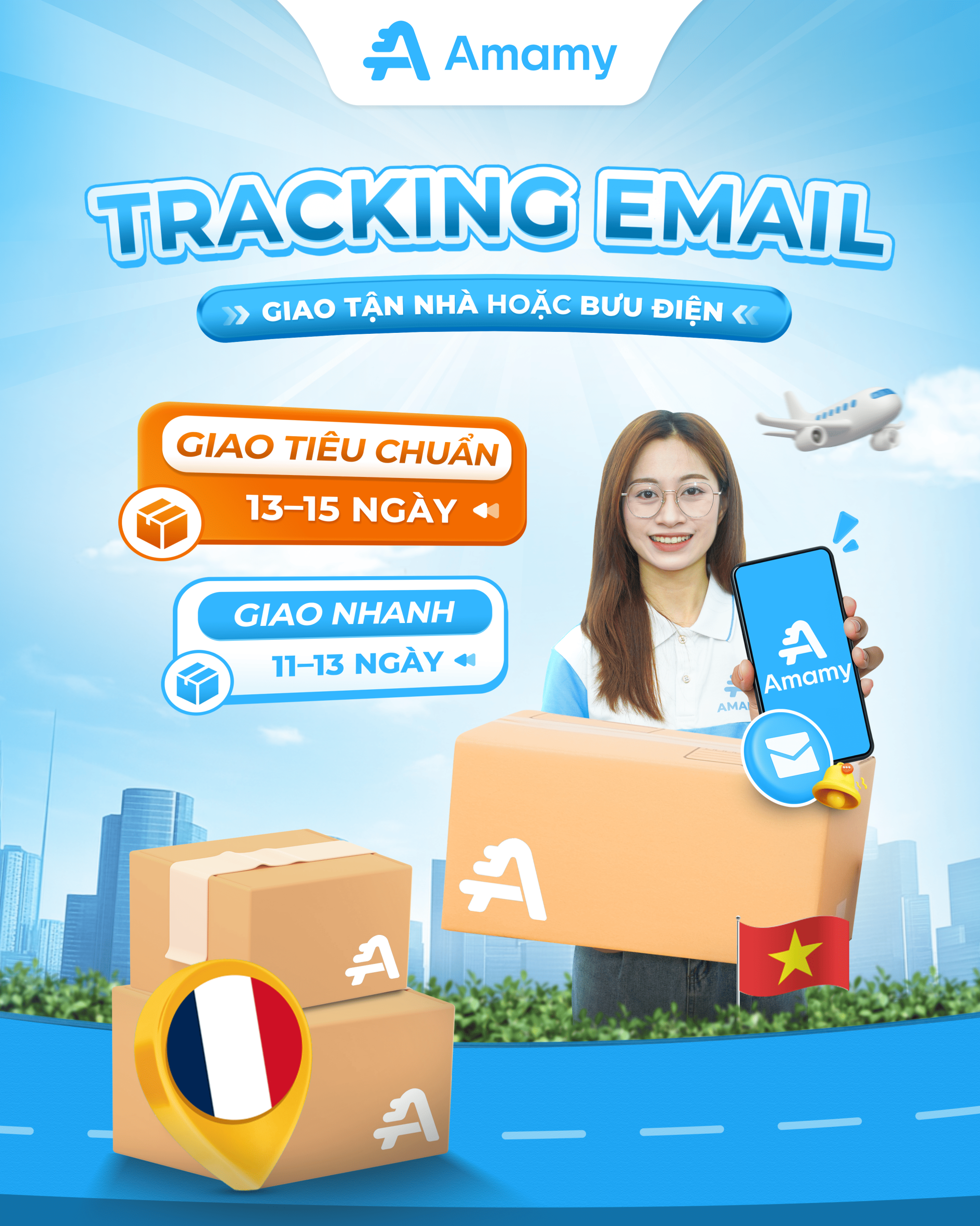 Tracking Email – giao hàng linh hoạt
