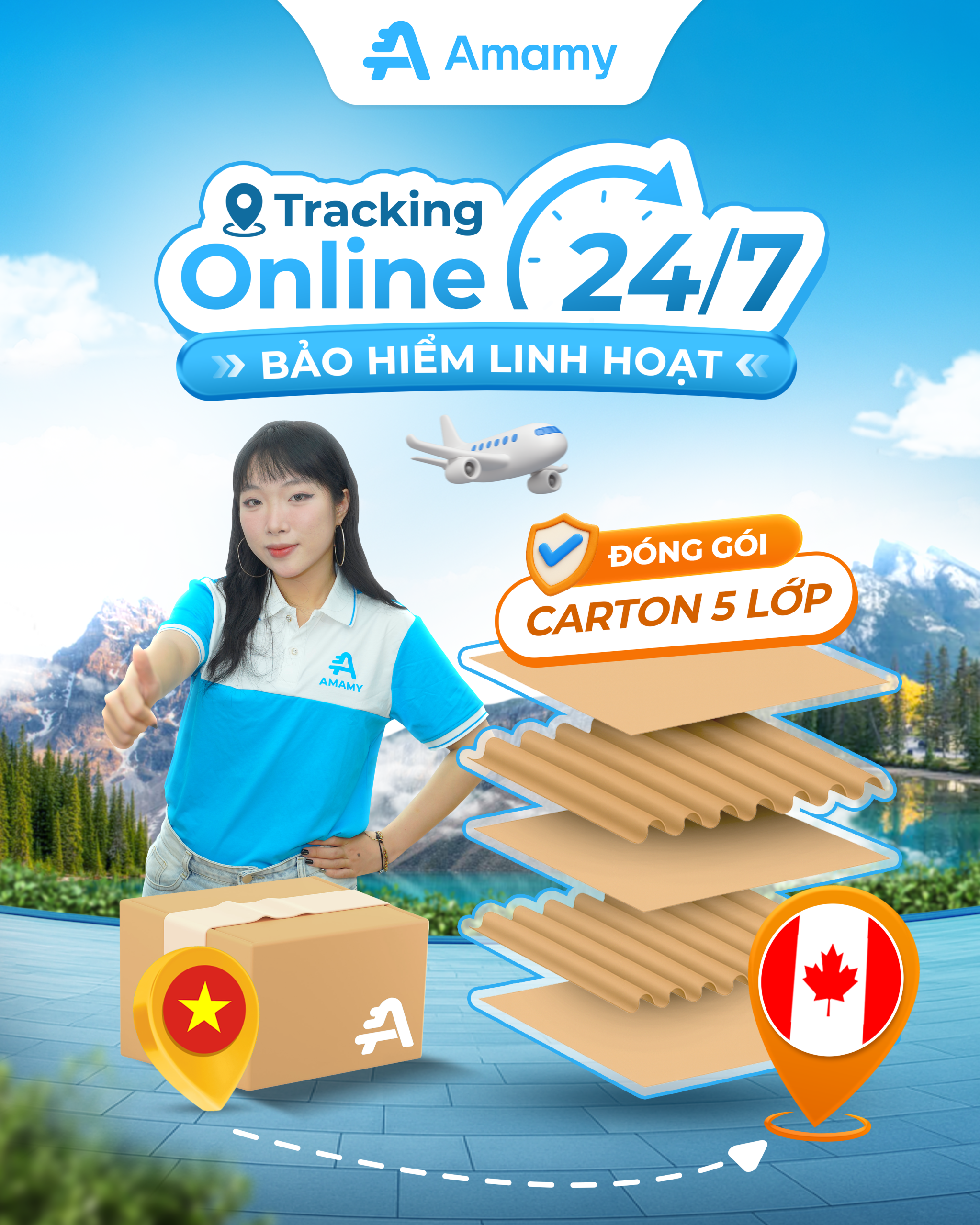 Theo dõi 24/7 – đóng gói an toàn tuyệt đối